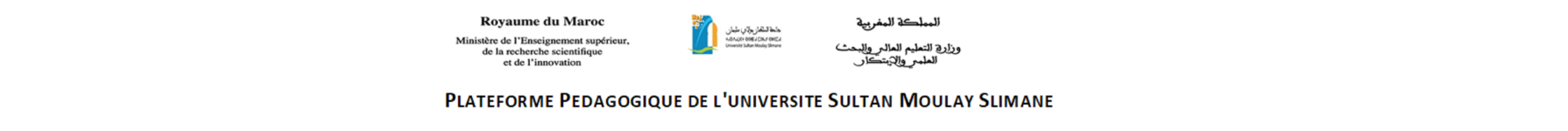 Logo of Plateforme Pédagogique de l'Université Sultan Moulay Slimane